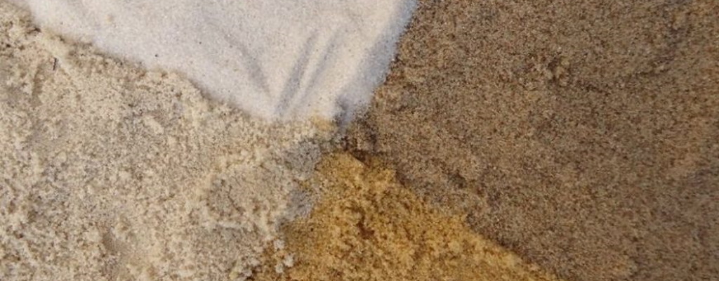 Виды строительного песка